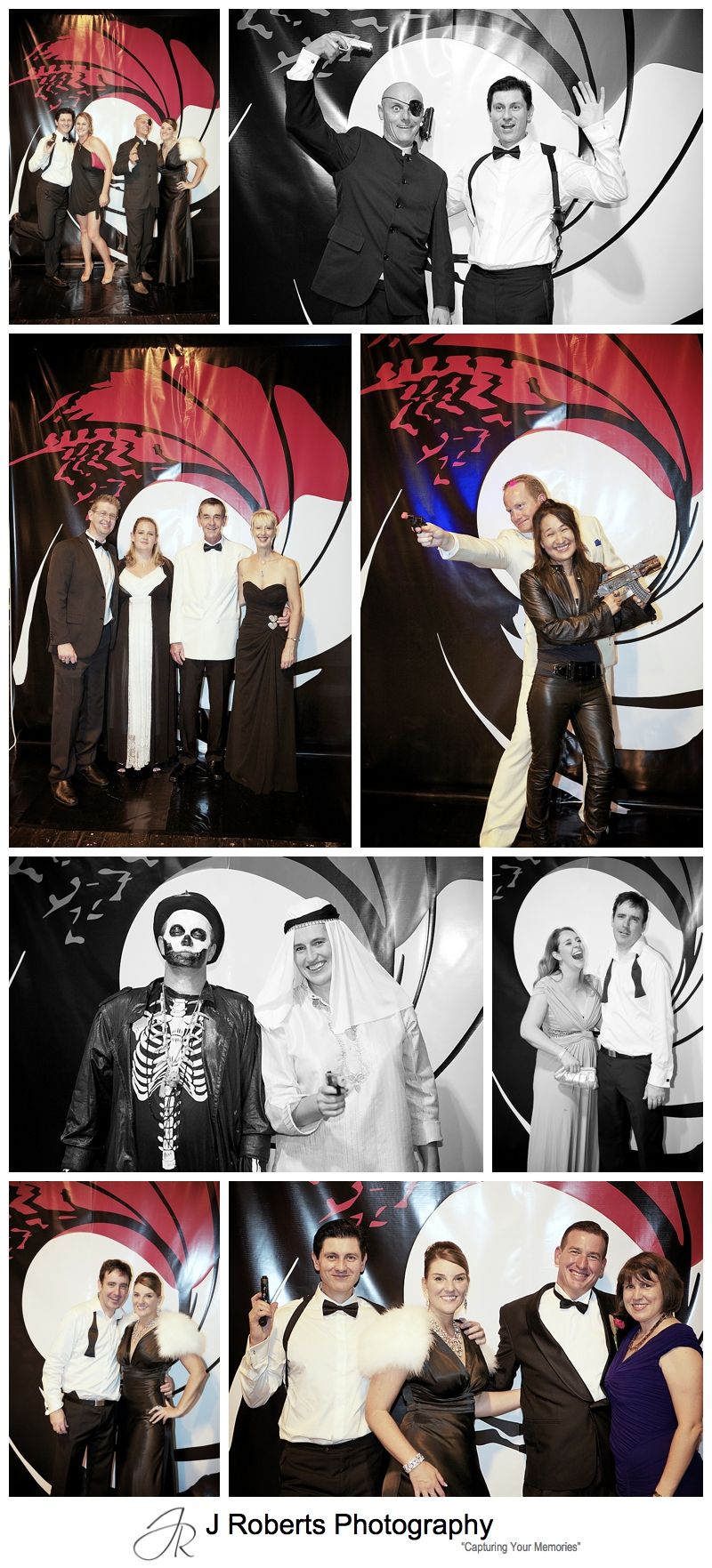 James bond theme photo booth at party - sydney party photography